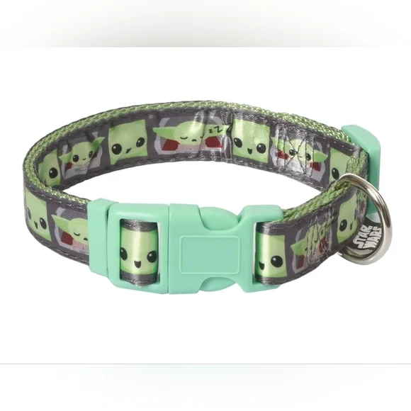 Disney Star Wars Mandalorian Pet Collar Green - Picture 2 of 2